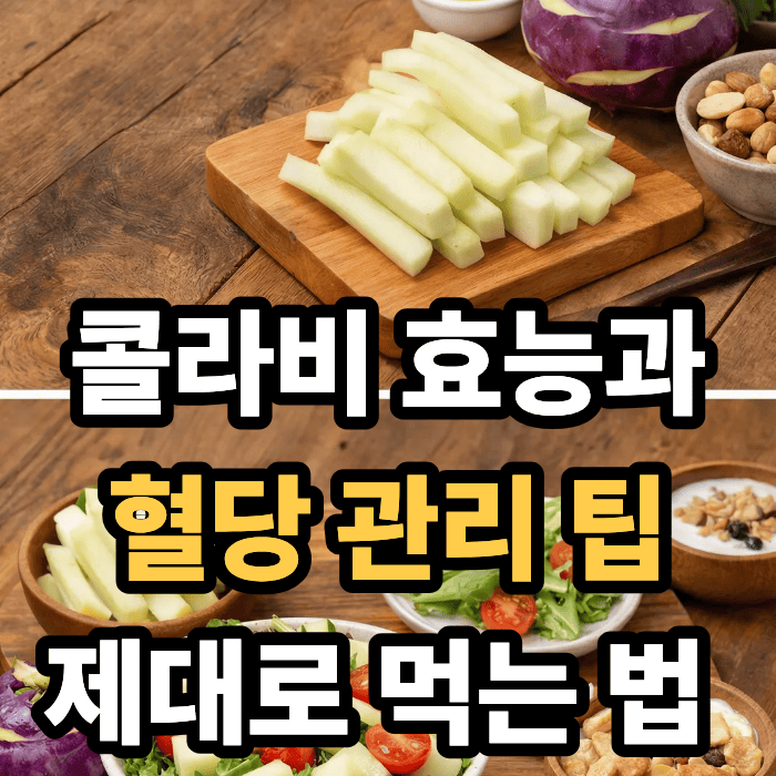 콜라비 효능과 혈당 관리 팁, 제대로 먹는 방법까지 한 번에 정리!