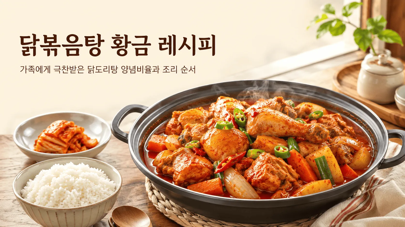 닭볶음탕 황금 레시피 실패 없는 양념장과 끓이는 순서